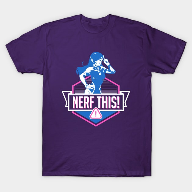 Nerf This! D.Va T-Shirt by digitalage